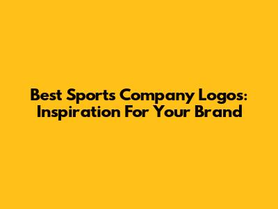 Best Sports Company Logos: Inspiration For Your Brand