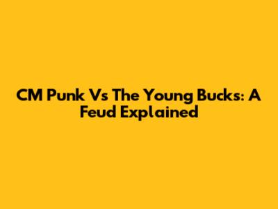 CM Punk Vs The Young Bucks: A Feud Explained