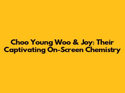 Choo Young Woo & Joy: Their Captivating On-Screen Chemistry