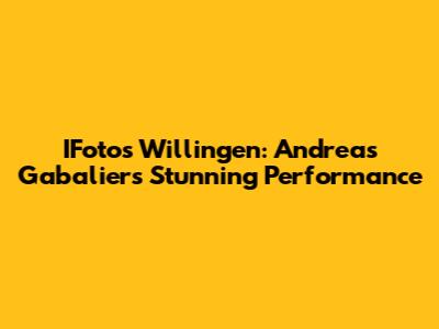IFotos Willingen: Andreas Gabalier's Stunning Performance