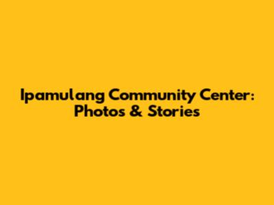 Ipamulang Community Center: Photos & Stories