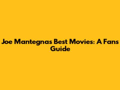 Joe Mantegna's Best Movies: A Fan's Guide