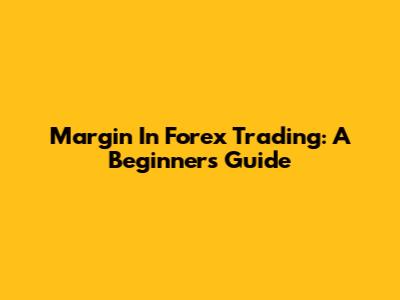 Margin In Forex Trading: A Beginner's Guide