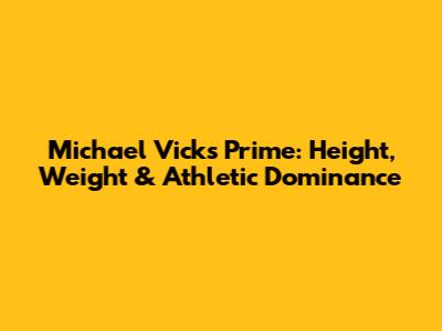 Michael Vick's Prime: Height, Weight & Athletic Dominance