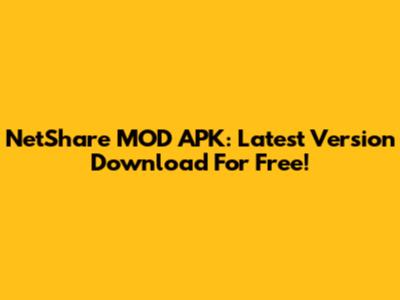 NetShare MOD APK: Latest Version Download For Free!