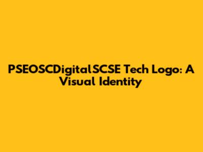 PSEOSCDigitalSCSE Tech Logo: A Visual Identity