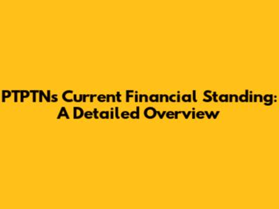 PTPTN's Current Financial Standing: A Detailed Overview