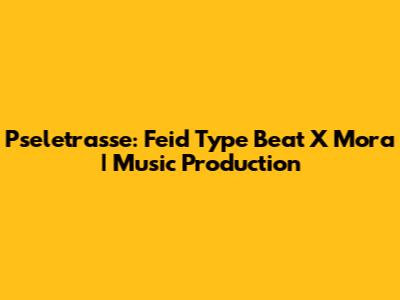 Pseletrasse: Feid Type Beat X Mora | Music Production