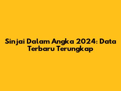 Sinjai Dalam Angka 2024: Data Terbaru Terungkap