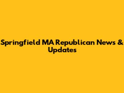 Springfield MA Republican News & Updates