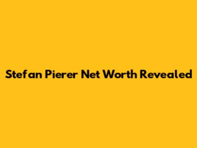 Stefan Pierer Net Worth Revealed