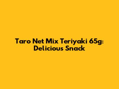 Taro Net Mix Teriyaki 65g: Delicious Snack