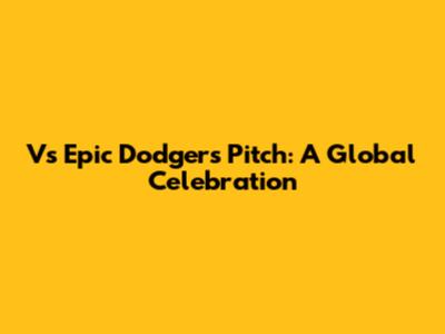 V's Epic Dodgers Pitch: A Global Celebration