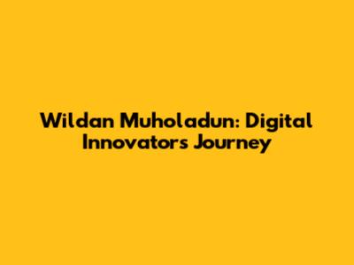 Wildan Muholadun: Digital Innovator's Journey